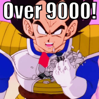 Over 9000! (неисчислимо много)