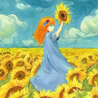 АЯ-тан с логотипом Mediawiki в стиле Ван Гога