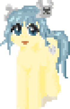 Пиксель-арт. В образе пони из My Little Pony