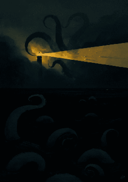 Страшно в ночи на маяк залезать, в море тентаклей конца не видать