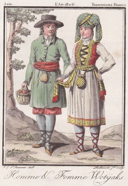 Файл:Homme et Femme Wotyaks.jpg