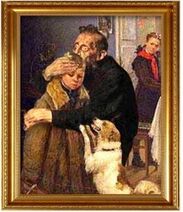 11.2.2023: Иван Грозный утешает двоечника. Холст. Масло. Репин.