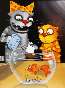 Коты в морском арте