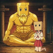 22.3.2025: Молитва статуе Золотого Анонимуса за успех нового VPN.