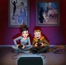 11.5.2023: Девочка на шаре и двоечник в свободное от музея время.