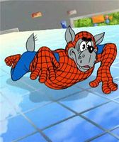 Ловкий и находчивый супергерой, ему стремятся подражать почти все дети. Взобраться по стене небоскрёба, прокатиться на тарзанке — ради цели ему это несложно.