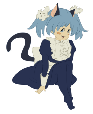 В образе котодевочки