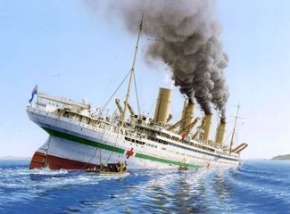 Тонущий «Британник»