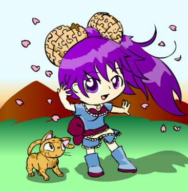 Маскоты в виде чибиков аниме-проекта португальской Desciclopedia