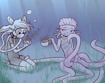 1.5.2021: Когда б Алиса вырастила уши И опустилась с маскою на дно То чаепитие отнюдь не стало б хуже, А Шляпник ей не нужен всë-равно.