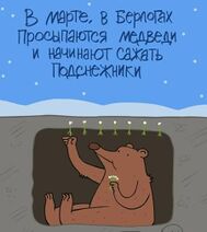 1.3.2022: Медведь в берлоге намекает нам: Пора готовиться, к цветущим, лучшим дням.