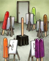 14.8.2022: Разумное эскимо рисует обнажëнную натуру.